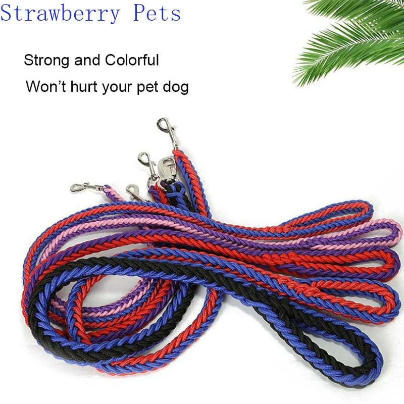 Heavy Duty Nylon Dog Leash and Adjustable Collar Set Army Green