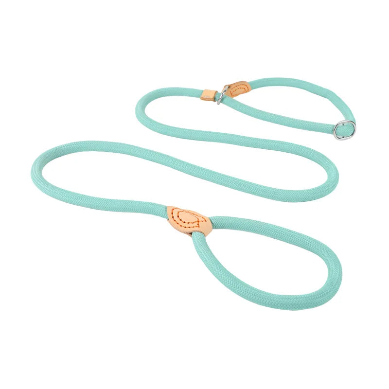 Heavy Duty Braided Rope Dog Slip Leash Adjustable Training Lead