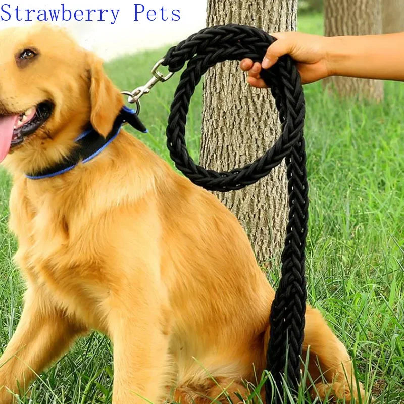 Heavy Duty Nylon Dog Leash and Adjustable Collar Set Army Green