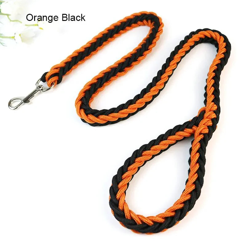 Heavy Duty Nylon Dog Leash and Adjustable Collar Set Army Green