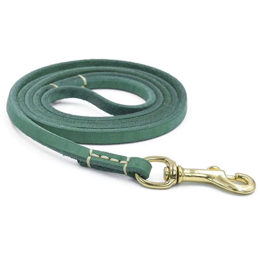 Handmade Genuine Leather Dog Leash for Small Dogs and Cats