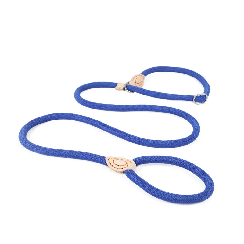 Heavy Duty Braided Rope Dog Slip Leash Adjustable Training Lead