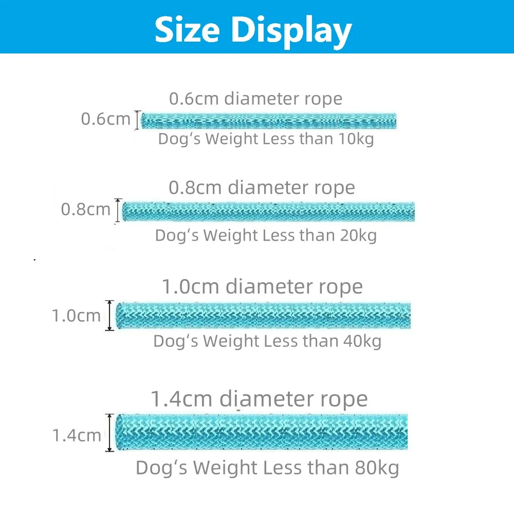 Heavy Duty Braided Rope Dog Slip Leash Adjustable Training Lead