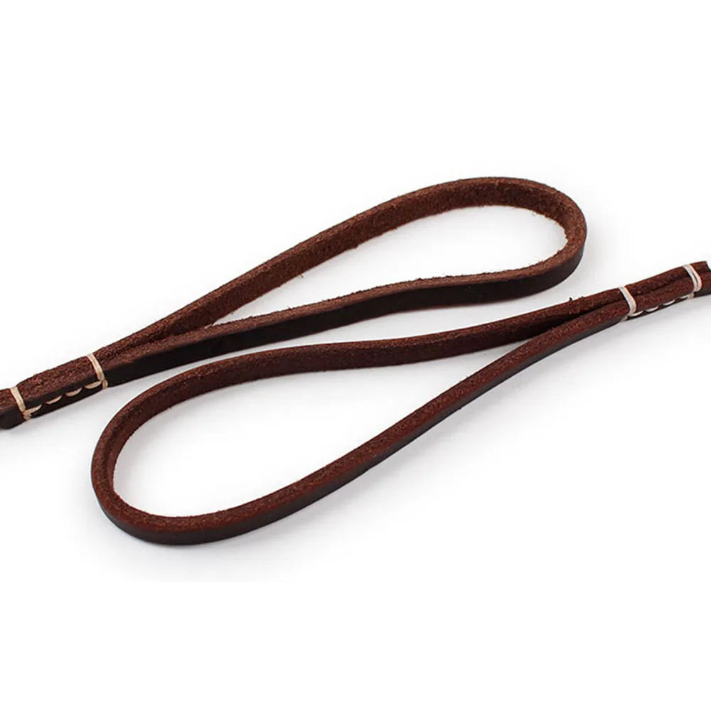 Handmade Genuine Leather Dog Leash for Small Dogs and Cats